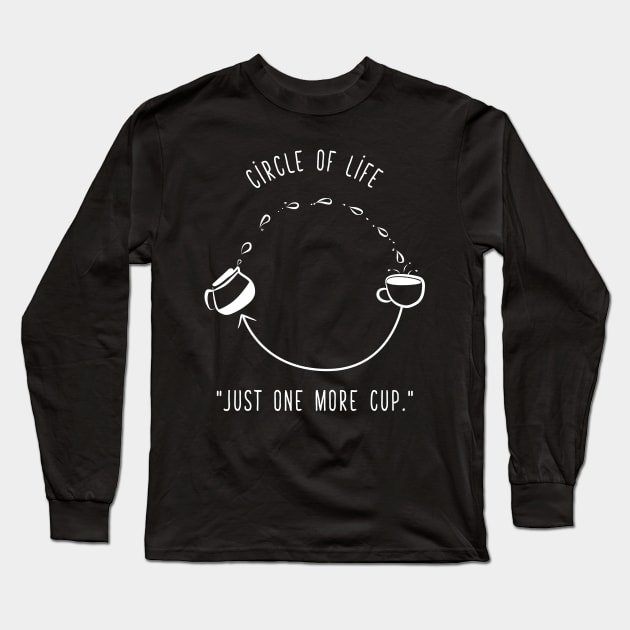 Roasted Coffee Circle Of Life Long Sleeve T-Shirt by avshirtnation